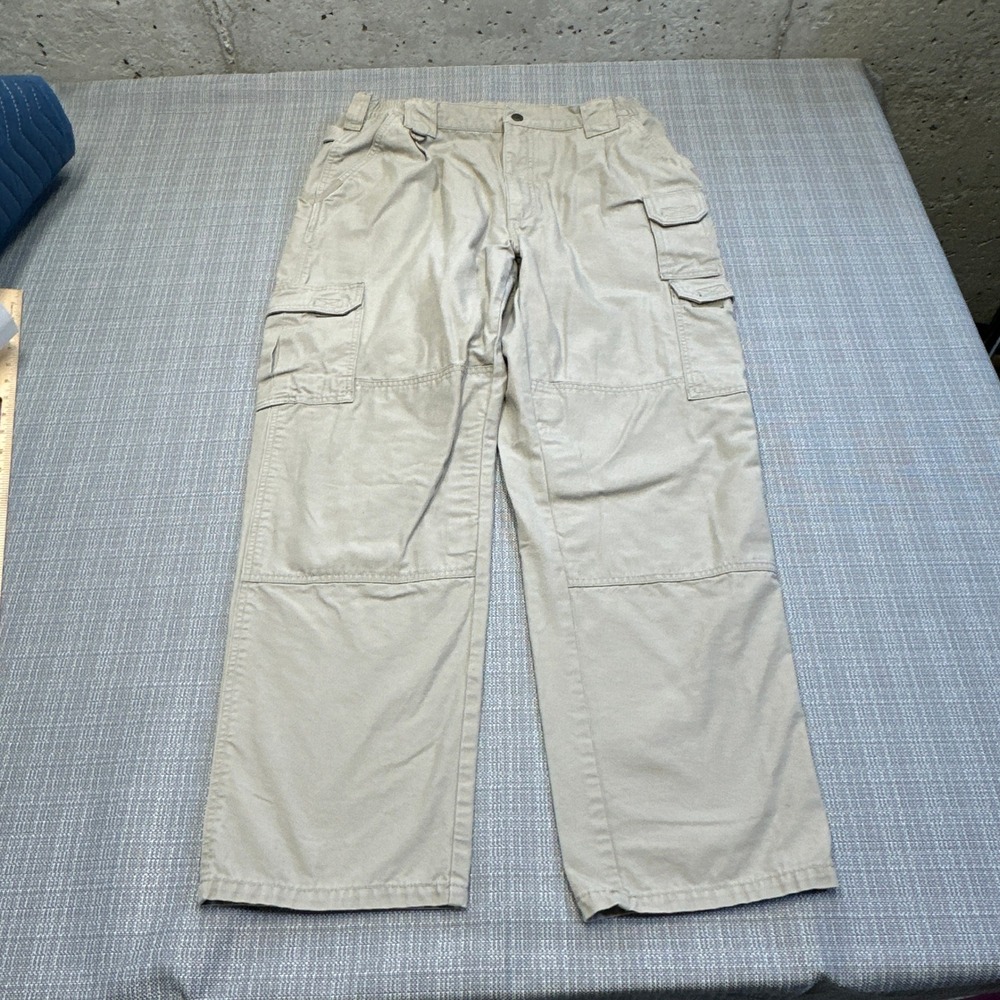 5.11 Tactical Cargo Pants Mens 36x32 Khaki Utility Workwear Outdoor *